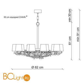 Люстра Patrizia Garganti Nana PG429 - Схема